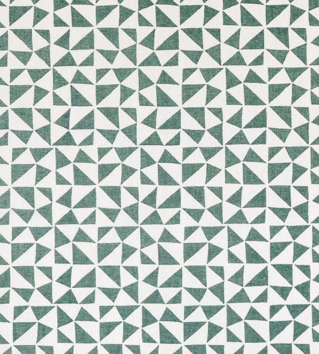 Circus Fabric by Fermoie Dark Green