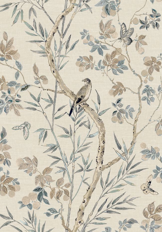Claire Wallpaper by Thibaut Neutral