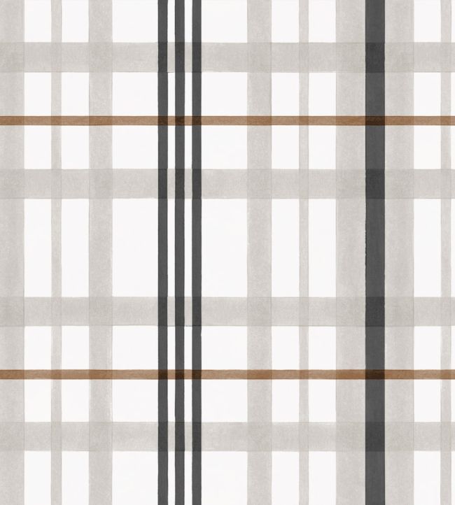 Clans Check Wallpaper by Coordonne Black
