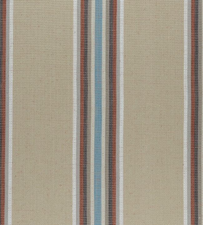 Imani Fabric by Clarke & Clarke Cinnabar/Aqua
