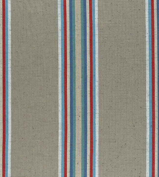 Imani Fabric by Clarke & Clarke Indigo/Red
