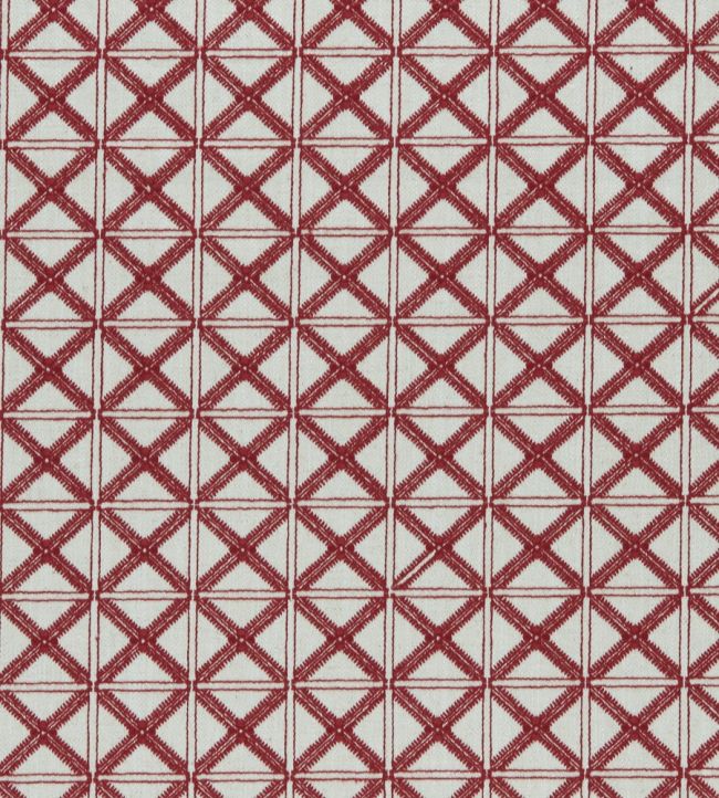 Makenzi Fabric by Clarke & Clarke Red