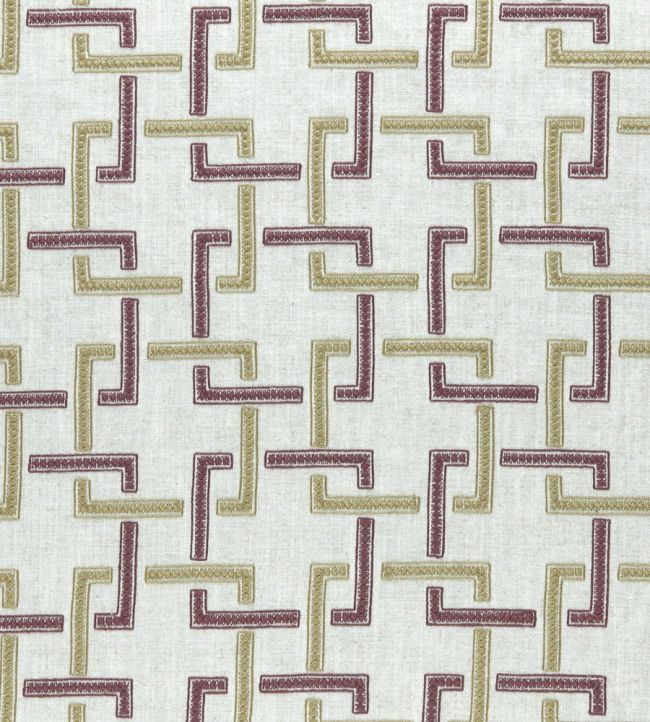 Sekai Fabric by Clarke & Clarke Orchid/Willow