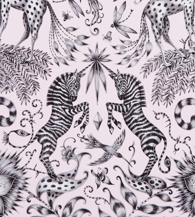 Emma J Shipley Kruger Fabric by Clarke & Clarke Pink