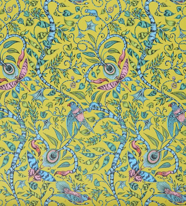Emma J Shipley Rousseau Wallpaper by Clarke & Clarke Lime