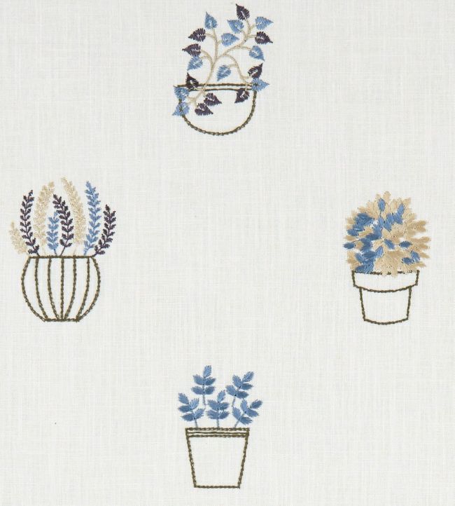 Hidcote Fabric by Clarke & Clarke Denim