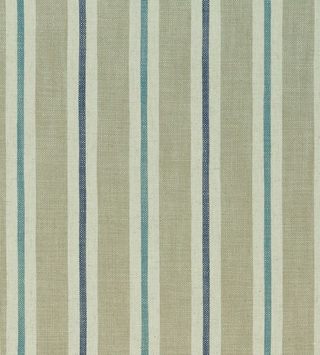 Sackville Stripe Fabric by Clarke & Clarke Eau De Nil/Linen