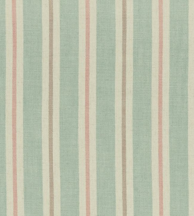 Sackville Stripe Fabric by Clarke & Clarke Mineral/Blush