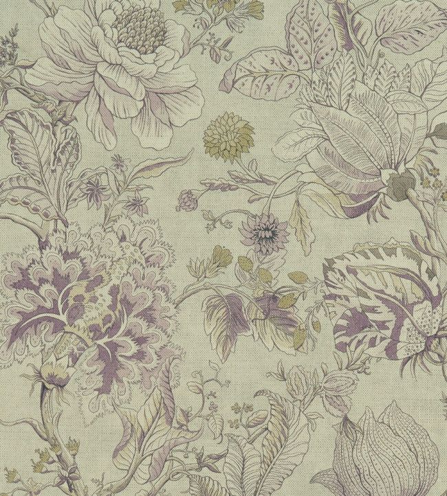 Sissinghurst Fabric by Clarke & Clarke Heather/Olive