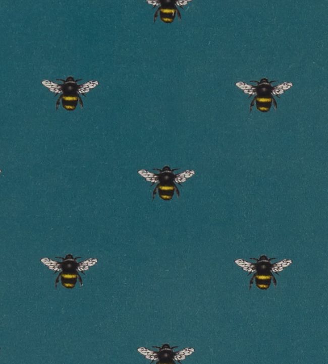 Abeja Fabric by Clarke & Clarke Teal