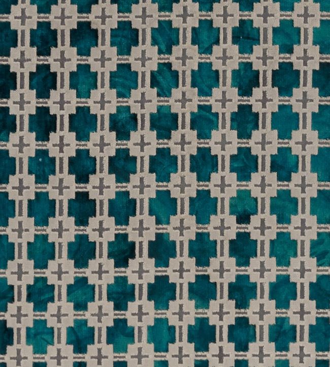 Maui Fabric by Clarke & Clarke Kingfisher