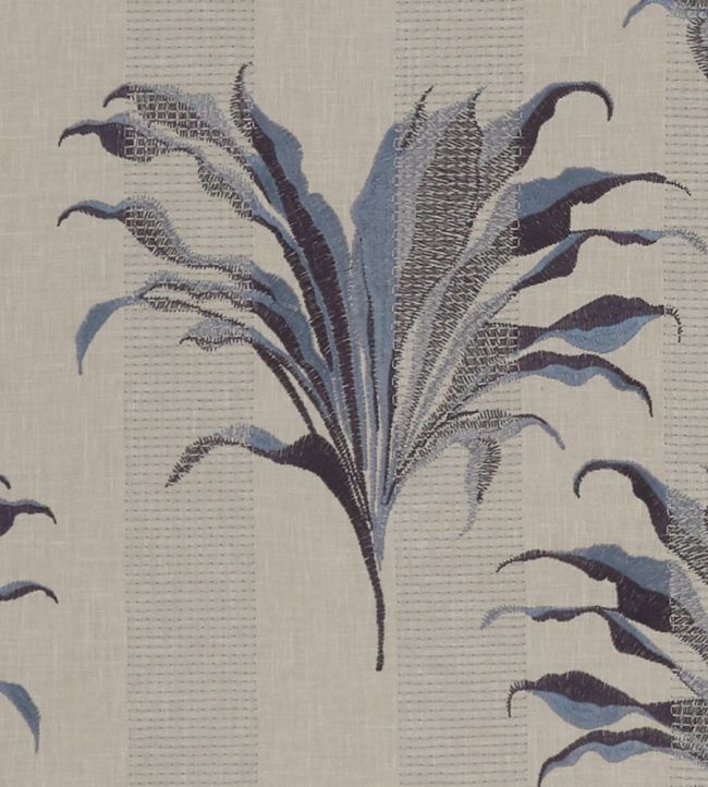 Palma Fabric by Clarke & Clarke Denim / Midnight