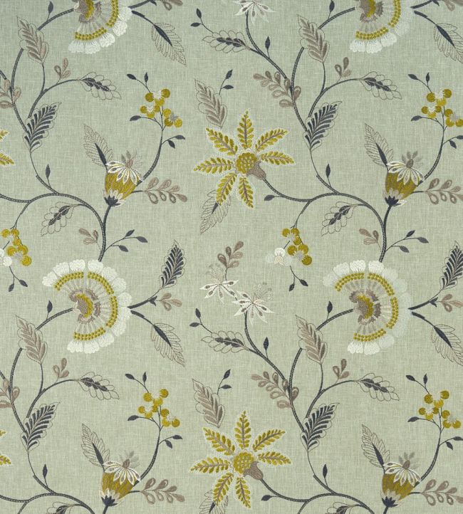 Delamere Fabric by Clarke & Clarke Chartreuse