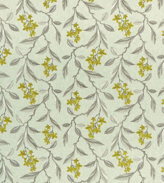 Melrose Fabric by Clarke & Clarke Chartreuse