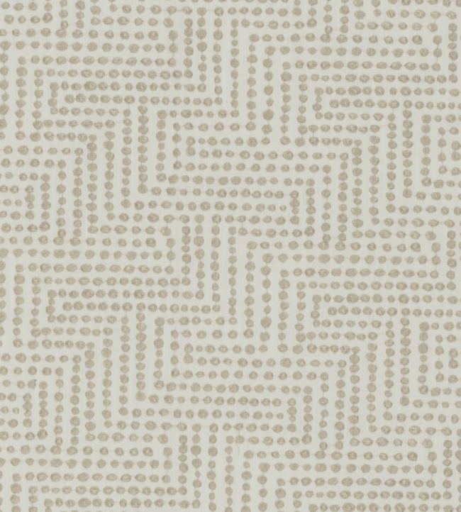Solitaire Fabric by Clarke & Clarke Ivory/linen
