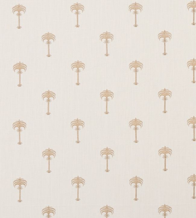 Menara Metallic Fabric by Clarke & Clarke Rose Gold/Ivory