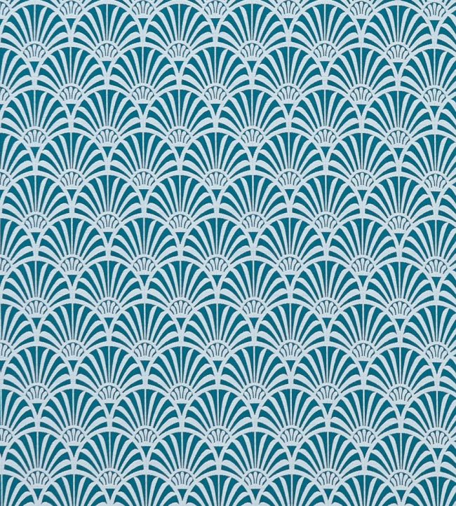 Zellige Fabric by Clarke & Clarke Teal