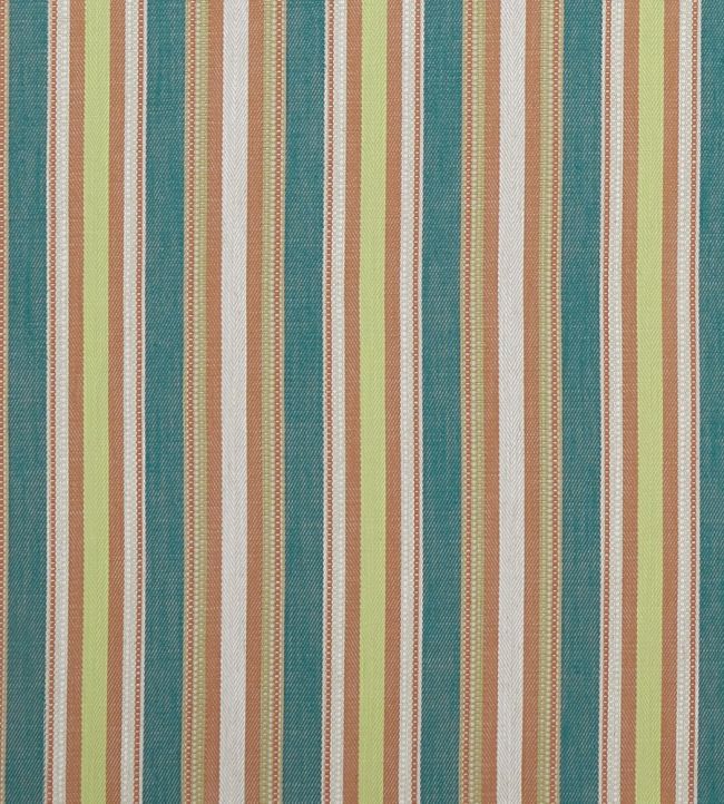 Ziba Fabric by Clarke & Clarke Teal/Spice