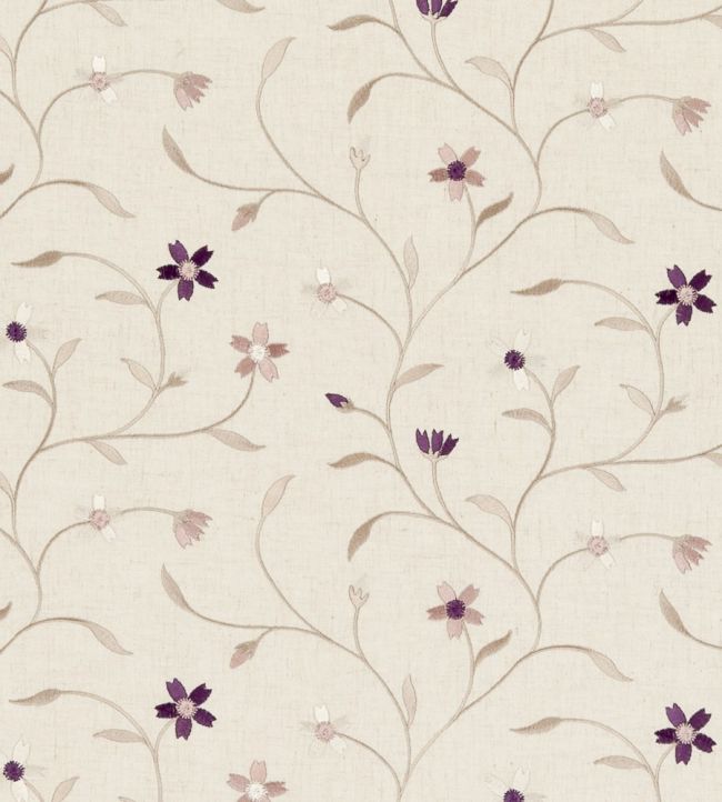 Mellor Fabric by Clarke & Clarke Heather