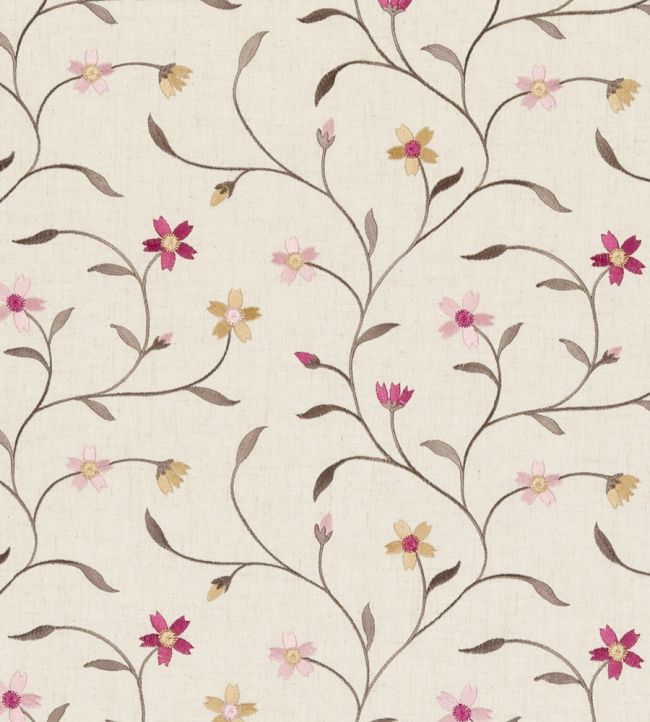 Mellor Fabric by Clarke & Clarke Raspberry