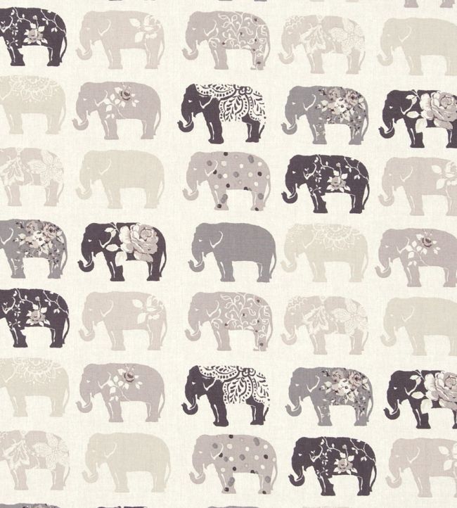 Elephants Fabric by Studio G Natural