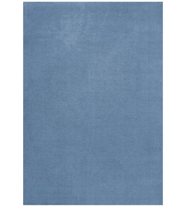 Layered Classic Solid Wool rug Cornflower Blue WPLCB180270 Cornflower Blue