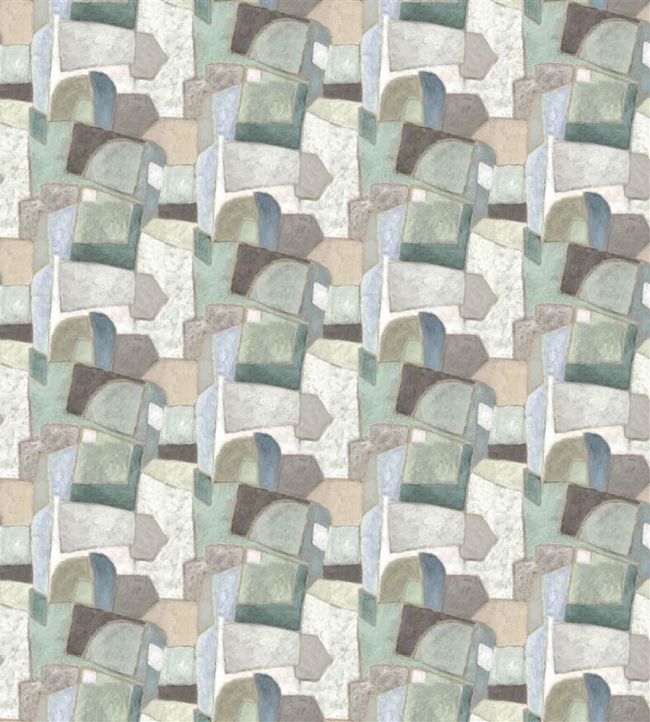Clay Collage Mural by Designers Guild Ecru