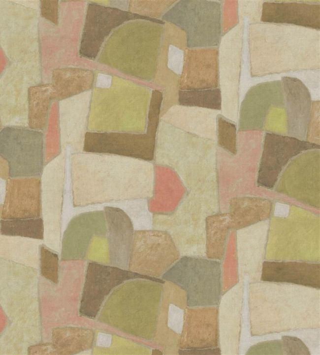 Clay Collage Fabric by Designers Guild Terracotta
