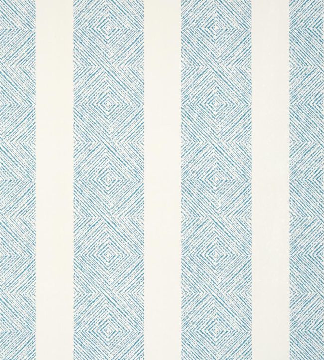 Clipperton Stripe Wallpaper by Anna French Blue/Natural