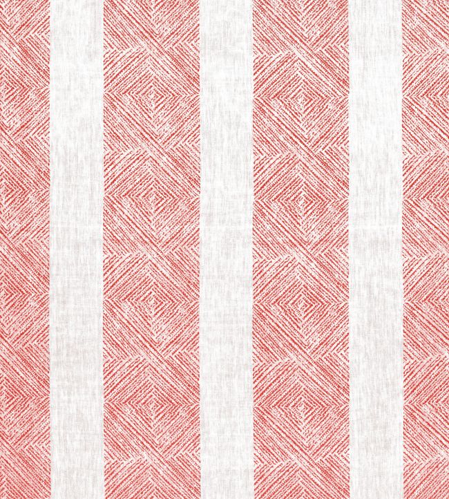Clipperton Stripe Fabric by Anna French Red