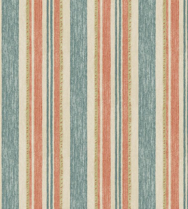 Cloudline Wallpaper by GP & J Baker Teal/Spice