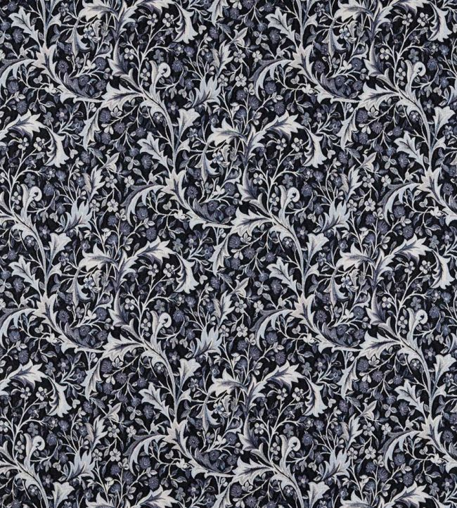Clover & Vine Weave Fabric by Morris & Co Indigo