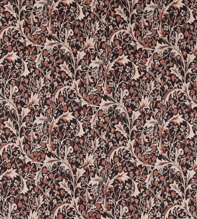 Clover & Vine Weave Fabric by Morris & Co Russet