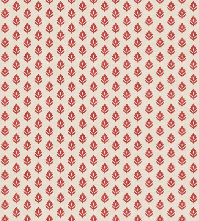 Clover Wallpaper by Coordonne Red