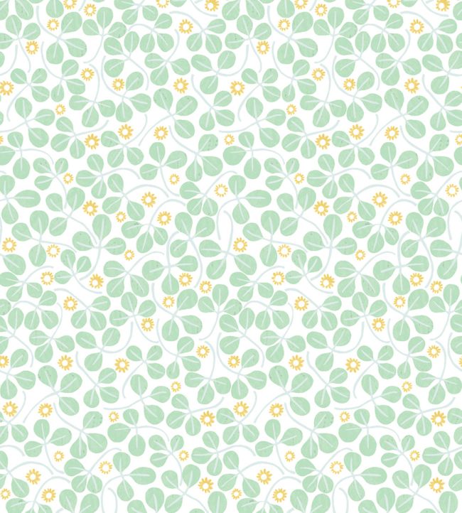 Clover Wallpaper by DADO 01 Eau De Nil