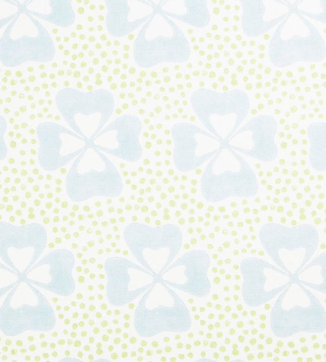 Clover Fabric by Molly Mahon Duck Egg