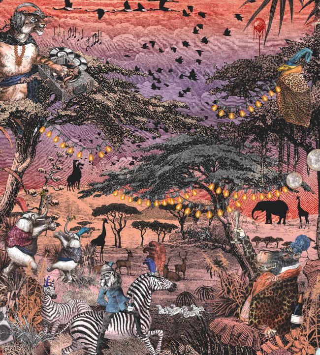 Club Safari Wallpaper by Brand McKenzie Violet Petal