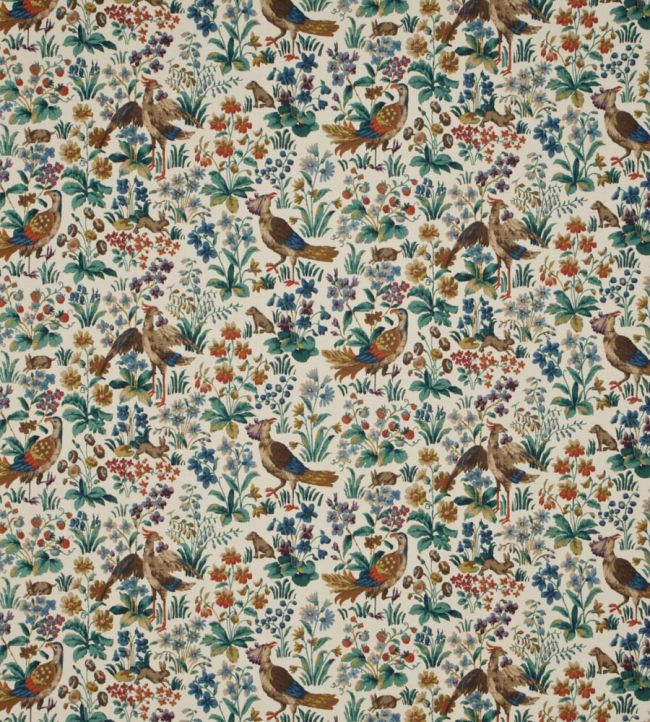 Cluny Fabric by Sanderson Cream/Brown Multi