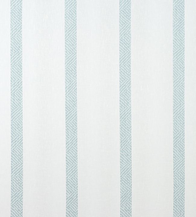 Cobble Hill Stripe Fabric by Thibaut Spa Blue