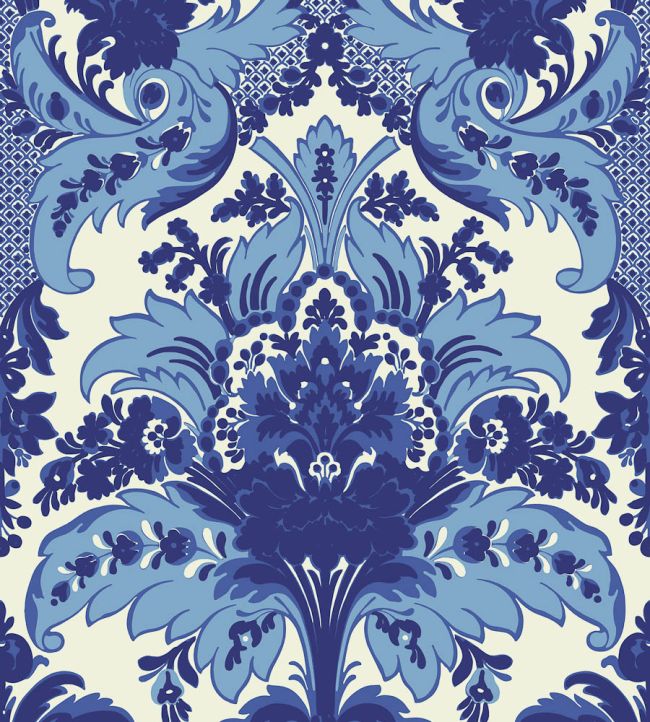 Aldwych Wallpaper by Cole & Son Blue & White