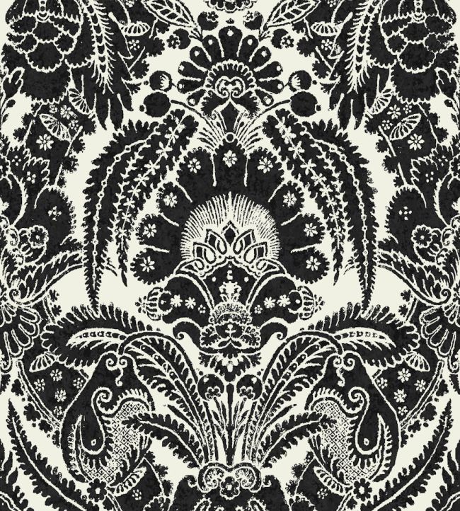 Chatterton Wallpaper by Cole & Son Black & White