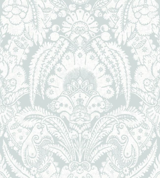 Chatterton Wallpaper by Cole & Son Pale Blue & White