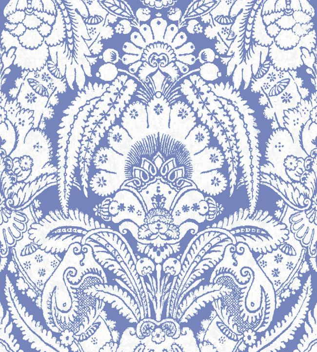 Chatterton Wallpaper by Cole & Son Blue & White