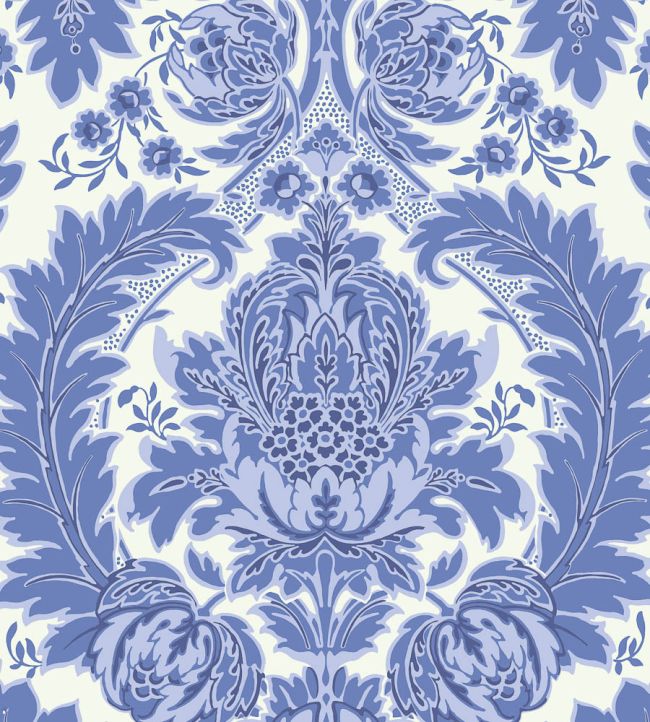Coleridge Wallpaper by Cole & Son Blue & White