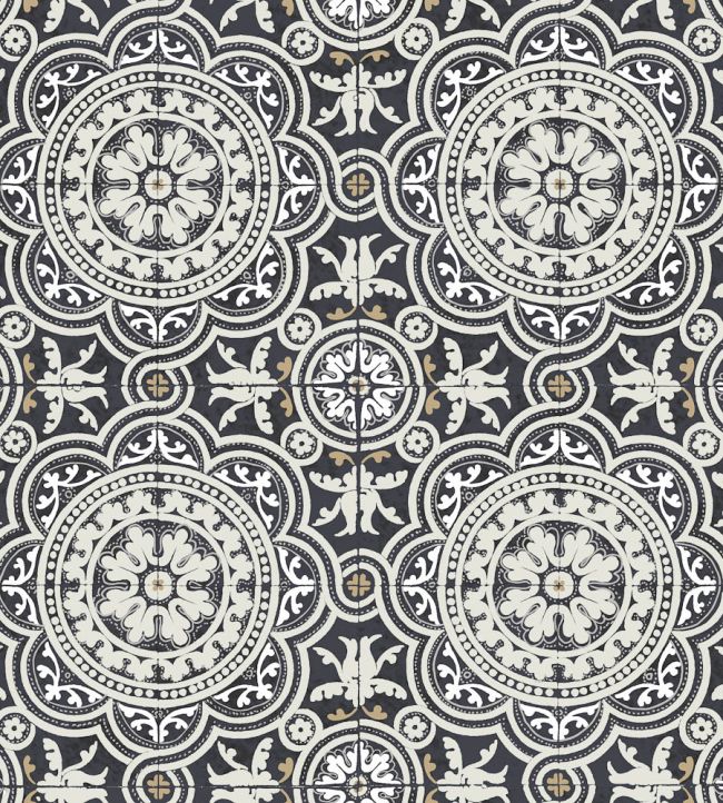 Piccadilly Wallpaper by Cole & Son Black & White