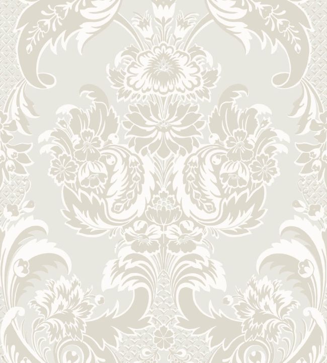 Wyndham Wallpaper by Cole & Son White & Pearl