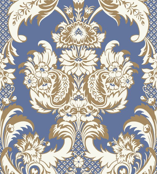 Wyndham Wallpaper by Cole & Son Blue & Gold