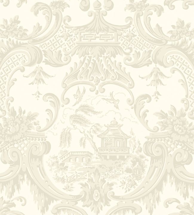 Chippendale China Wallpaper by Cole & Son White