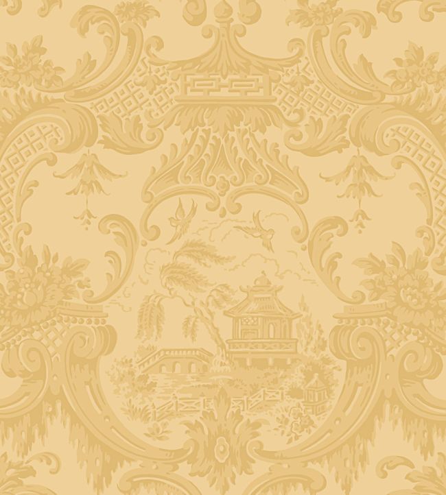 Chippendale China Wallpaper by Cole & Son Ochre