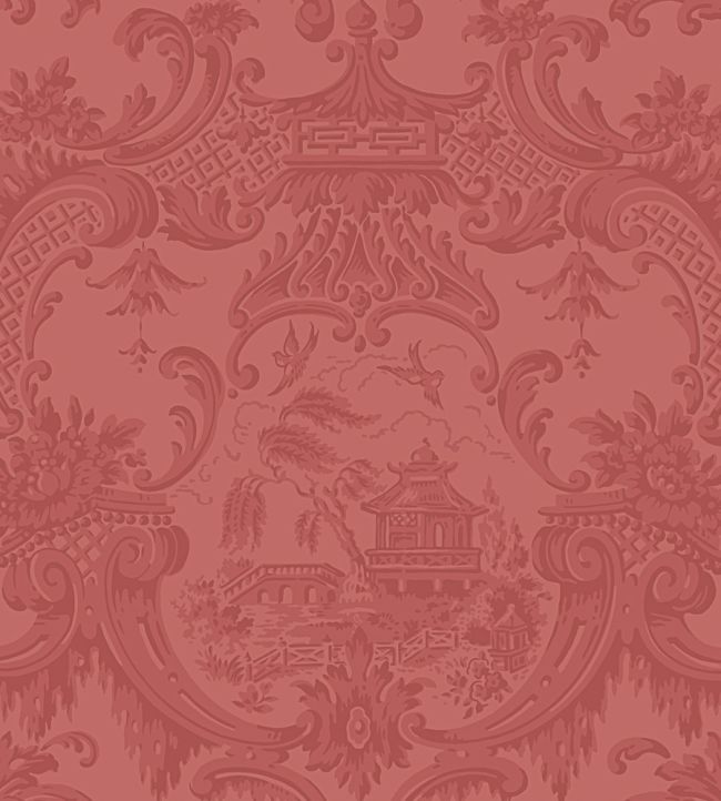 Chippendale China Wallpaper by Cole & Son Red